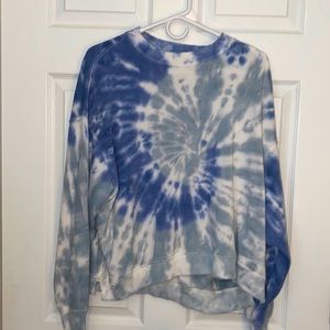 Tie dye oversized crew neck